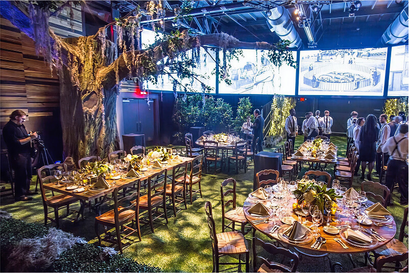 Event venue with a nature theme