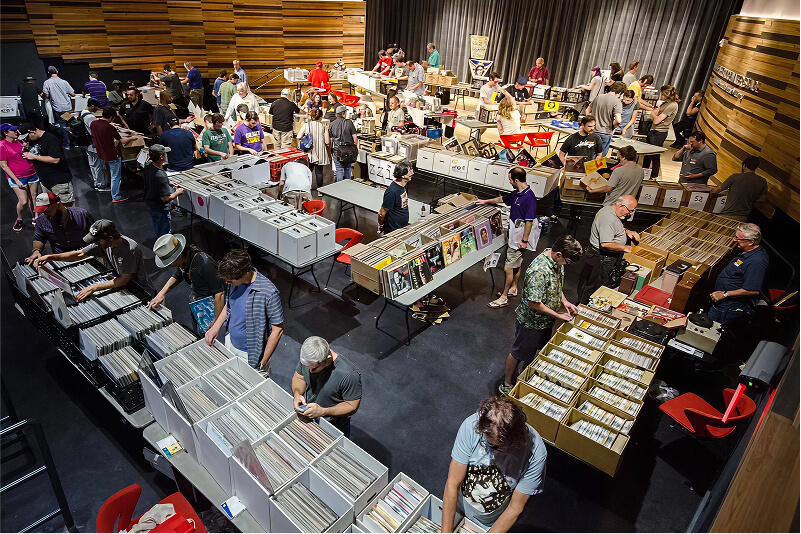 Record sale event in the venue